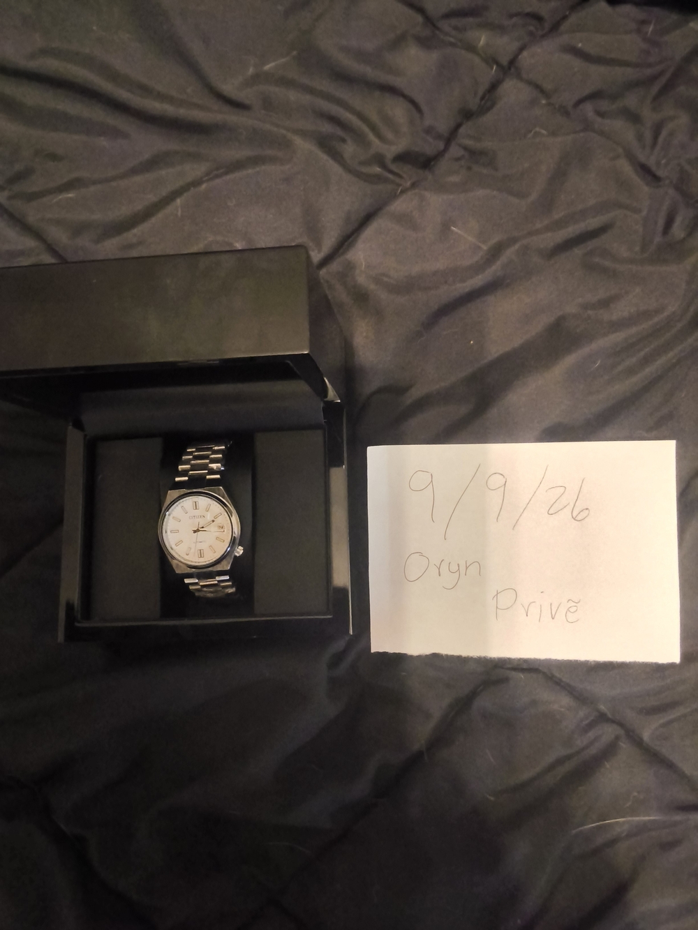 Classic Men’s Stainless Steel Watch - Silver and White